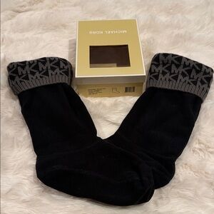 Michael Kors Black and Gray Patterned Socks